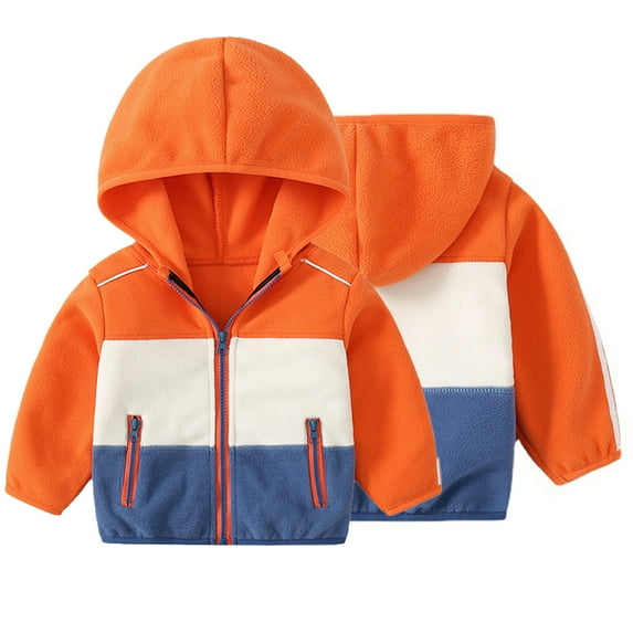 Esaierr Kids Spring Fall Hooded Jacket ToddleR Lightweight Hooded Coat Baby Girls Boys Spring Windbreaker Spring Fall Hooded Outerwear for Kids 2-12Y