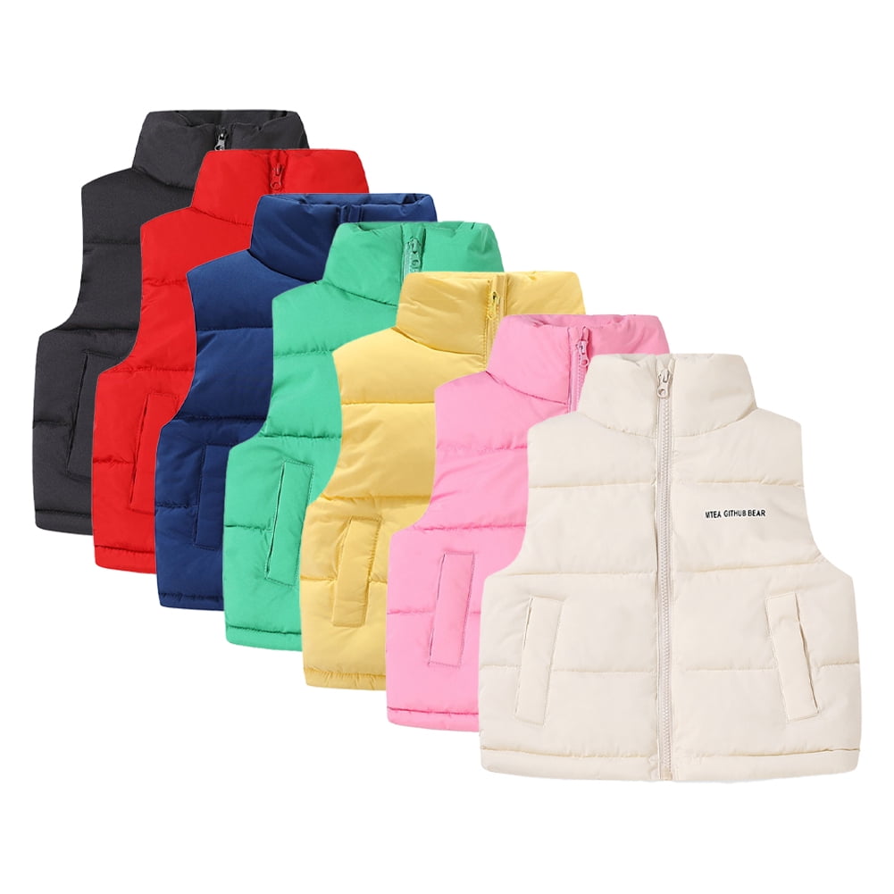 Esaierr Kids Toddler Baby down Vest Warm Jacket Girls Boys Thickened