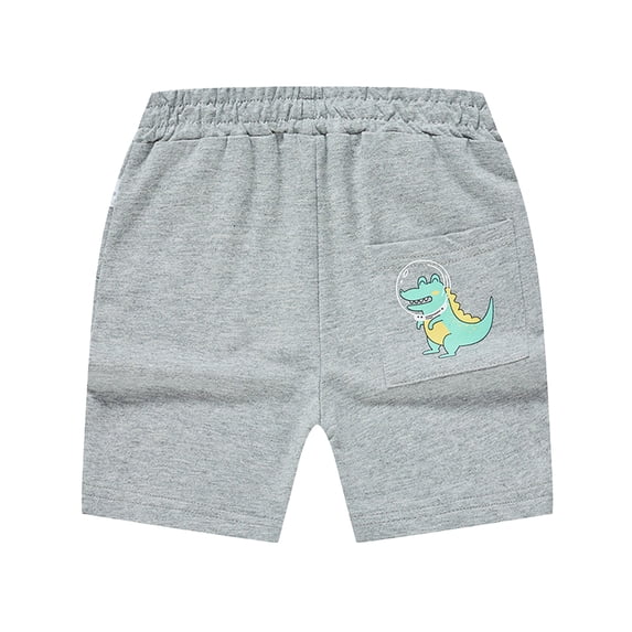 Esaierr Kids Toddler Boys Cotton Shorts Baby Casual Elastic Shorts Solid Comfy Lounge loose Shorts Pants with Pockets 1-8Years