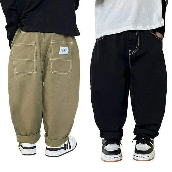Esaierr Kids Toddler Boys Long Pants Jogger Pants for Boys Girls Cotton Pants Winter Sweatpants for 1-8Y