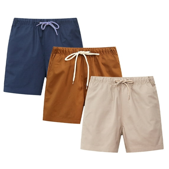 Esaierr Kids Toddler Boys Shorts Summer Cotton Jogger Shorts with Pocket Baby Casual Active Jogger Shorts Sizes 2-8T