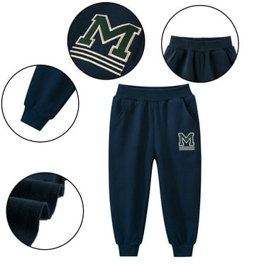 Esaierr Kids Toddler Boys Sweatpants Baby Cotton Jogger Pants Casual Winter Autumn Long Pants Trousers for 1-8Y
