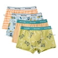 thumbnail image 1 of Esaierr Kids Toddler Boys Underwear 2-14Y Baby Boys Underwear Teen Cartoon Soft Briefs 4 Pack, 1 of 7