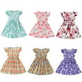 thumbnail image 1 of Esaierr Kids Toddler Dresses for Girls,Baby Print Dresses Summer Short Sleeve Dress Newborn Princess Dress Cute Comfortable A-line Dress for 18M-6Y, 1 of 9