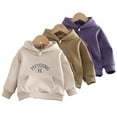 thumbnail image 1 of Esaierr Kids Toddler Fleece Sweatshirt for Boys , Little Boys Autumn Winter Hoodies Sweatsuit Tracksuits Top Baby Sports Solid Color Athletic Sweaters Pullover Clothes,Size 1-4 Years, 1 of 8