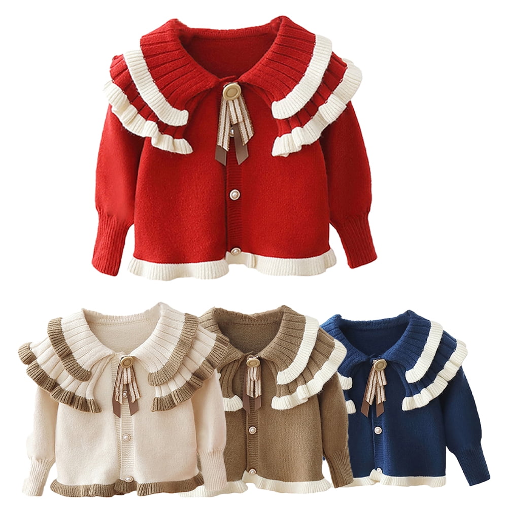 Esaierr Kids Toddler Girls Cardigan Sweater Jacket Top,Baby Button