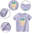 thumbnail image 1 of Esaierr Kids Toddler Girls Soft T-Shirt Short Sleeve Tees 1-10Years Baby Summer Soft Cotton TShirts Cartoon Casual T-Shirt,Size1-8T, 1 of 8