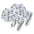 thumbnail image 1 of Esaierr Kids Toddler Girls Summer Sweat Suits Little Girls Spring Fall Pullover Rainbow Printing Sweatsuit Top+ Pants Set Newborn Baby Track Suits Clothes for 12M-5Years, 1 of 8