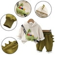 thumbnail image 1 of Esaierr Kids Toddler Hoodie Tracksuit Sweatshirt 2Pcs Outfits,Baby Autumn Winter Velour Hoodie Sweatsuits Jogger Pants Spring Fall Baby Dinosaurs Hoodie Sweat Suits for 1-5 Y, 1 of 8