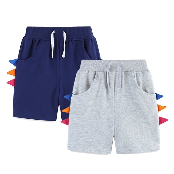Esaierr Kids Toddler Shorts 100% Cotton Active Jogger Shorts with Pockets Boys Shorts for Boys,Size 2-7Years