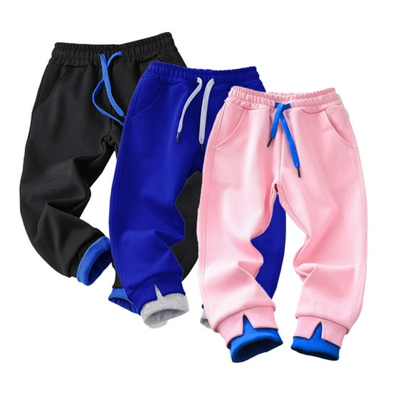 Esaierr Kids Toddler Spring Fall Sweatpants for Boys Girls,Baby Active Pants Little Big Girls Trousers Casual Leggings Elastic Waist Jogger Pants Sweat Long Pants for 1-12Y