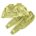 thumbnail image 1 of Esaierr Kids Toddler Sweat Suits Joggers Pants Set for Girls, Little Girls Spring Fall Tracksuits Sweatpants Outfits Baby Solid Color Athletic Zipper Top+ Elastic Trousers Sports Clothes,Size 1-4Y, 1 of 7