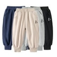 thumbnail image 1 of Esaierr Kids Toddler Sweatpants Spring Fall for Boys,Baby Jogger Pants Boys Elastic Waist Trousers Fashion Comfortable Casual Embroidered Active Pants for 1-8Years, 1 of 8
