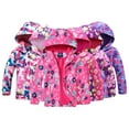 thumbnail image 1 of Esaierr Kids Toddler Waterproof Jackets for Girls Windbreaker Rain Coats Baby Autumn Winter Hoodie Coats Warm Lightweight Windproof Outdoor Raincoat Kids Outwear Top for 3-12Y, 1 of 8