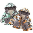 thumbnail image 1 of Esaierr Kids Baby Boys Winter Hood Cotton Coats，Newborn Thicken Warm Puffer Jacket Kids Waterproof Lightweight Zipper Toddler Autumn Winter Outerwear for 9M-6Y, 1 of 9