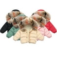thumbnail image 1 of Esaierr Kids Toddler Winter Puffer Down Jacket Coats for Boys Girls 1-9Y Baby Light Puffer Jacket Hoods Outerwear Short Casual Warm Snowsuit Outerwear, 1 of 8