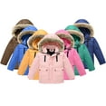 thumbnail image 1 of Esaierr Kids Toddler Winter Warm Jacket Snow Coats for Boys Girls,Baby Thick Warm Hoodie Cotton Outwear Cotton Clothes Kid Waterproof Ski Jacket Size 3-12 Years, 1 of 9