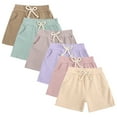 thumbnail image 1 of Esaierr Kids Toddlers Boys Girls Shorts Elastic Waist Summer Casual Short Pants Baby Solid Pants Five-Quarter Pants 9M-5T, 1 of 8