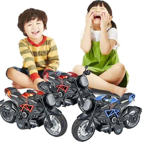 Esaierr Kids Toys Toddler Motorcycle Toys Alloy Car Model Toys Lights Sound Effects Racing Car Toys Boy Motorcycles Toys 3-9 Year