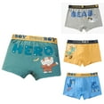 thumbnail image 1 of Esaierr Little Boys Underwear Brief 4 Pack Toddler Kids Boys Breathable Baby Cotton Dinosaur Boxer Briefs Size 2T -18T, 1 of 7