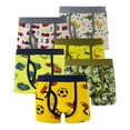 thumbnail image 1 of Esaierr Little Boys Underwear Brief Boys Boxer Briefs 5Pack Toddler Kids Dinosaur Cartoon Cotton Soft Comfortable Briefs Training Boyshorts Baby Underwear Flat Corner Pants for 2-12 Y, 1 of 7