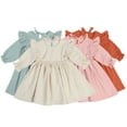 thumbnail image 1 of Esaierr Little Girls Cotton Dress for Kids Toddler Comfortable Breathable Sundress Long Sleeve Spring Fall Casual Dress 2T-6T, 1 of 9
