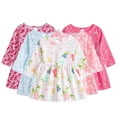 thumbnail image 1 of Esaierr Little Girls Princess Dress Kids Baby Girls Floral Print Casual A-Line Long Sleeve Spring Fall Dress Pullover Casual Dress Birthday Dress Skirt Toddler Dress for 1-6years, 1 of 9