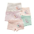 thumbnail image 1 of Esaierr Little Girls Toddler Briefs Boxer Panties Cotton Soft Underwear Cartoon Boxer Briefs 5-Pack Pure Cotton Panties Kids Girls Boxer Briefs Panties, 1 of 9