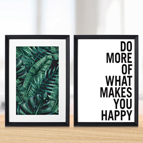 Esaierr Log Color Wooden Picture Frame ,Framework，for Wall Mounting or Tabletop