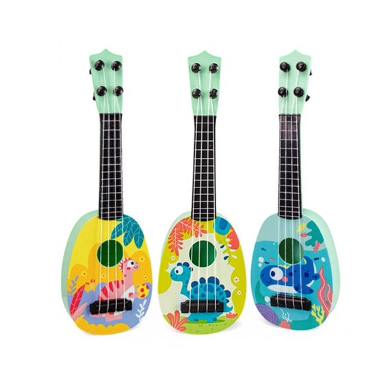 Esaierr Mini Guitar Toys Simulation Ukulele Children Can Play Toys (color Random Delivery)14*1.7*4.4inch