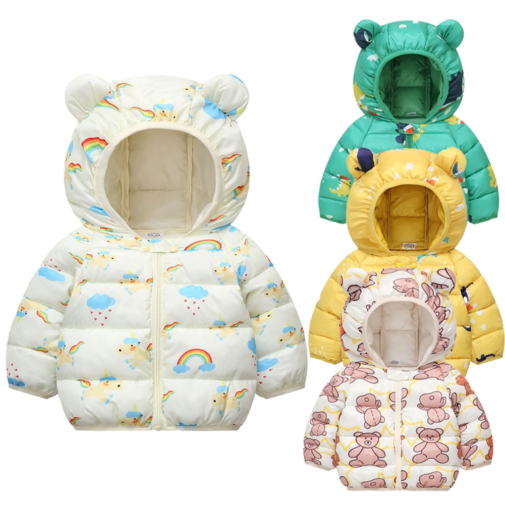 Esaierr Newborn Baby Boys Girls Down Jacket Long Sleeve Down Coats