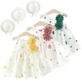 thumbnail image 1 of Esaierr Newborn Baby Girls Straps Dresses Printed Sleeveless Tutu Princess Dress Toddler Summer Beach Dress Send Hat for 0-4 Years, 1 of 9