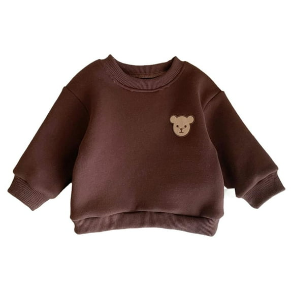 Esaierr Newborn Baby Pullover Sweatshirt, Solid Cotton Thin Sweatsuit Baby Solid Color Long Sleeve Tshirts Tops Blouse