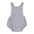 thumbnail image 1 of Esaierr Newborn Girls Boys Onesie Summer Suspenders Ha Suspender Crawling Suit 3-24M, 1 of 5