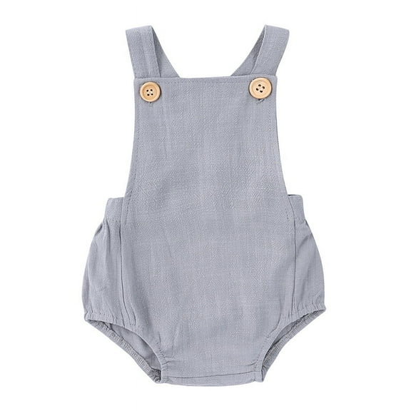 Esaierr Newborn Girls Boys Onesie Summer Suspenders Ha Suspender Crawling Suit 3-24M