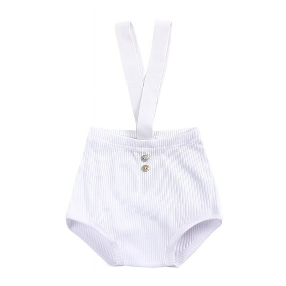Esaierr Newborn Girls Boys Suspenders Pants Men's and Women's Baby Pants for 3-24M