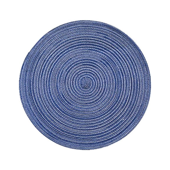 Esaierr Round Table Mat,Coffee Table Beaded Mat,Pure Cotton Thread Weave Mat Insulation Pad 2PCS