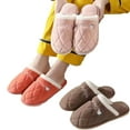 thumbnail image 1 of Esaierr Slippers Mens Womens Warm Slippers for Men Shoes Comfy Slippers Memory Foam Plush Winter Cotton Warm House Shoes Non-slip Comfortable Slip-On House Shoes, 1 of 8