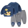 thumbnail image 1 of Esaierr Toddler Baby 2Pcs Autumn Winter Sweatshirt Outfits for Boys Girls Newborn Long Sleeve Pullover Sweatsuit Tops + Sweat Pants Clothes Set Kids Girls Two Piece Set for 6M-3 Years, 1 of 8