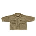 thumbnail image 1 of Esaierr Toddler Baby Boy Girl Jackets Cardigan Long-Sleeved Button Vintage Jacket for 3-7T, 1 of 5
