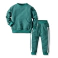 thumbnail image 1 of Esaierr Toddler Baby Boy Girl Sweatshirt Pants Outfits 2PCS Fall Outfits Set Casual Pullover Long Sleeve Sweatshirt Clothing for 9M-3T, 1 of 5