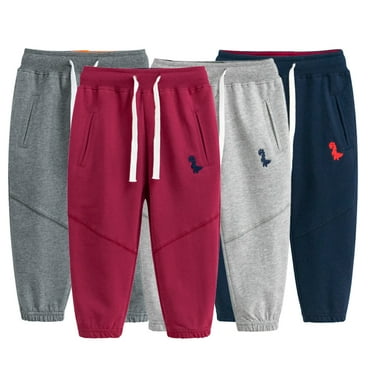 Esaierr Toddler Baby Boys Sweatpants for Kids Jogger Pants Dinosaur Pants Cotton Casual Pants Autumn Winter for 1-9Y