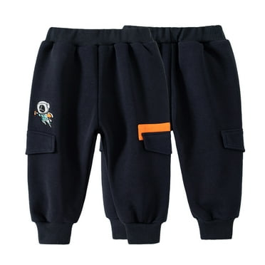 Esaierr Toddler Baby Boys Warm Sweatpants for Kids Jogger Pants Long Pants Padded Casual Pants Autumn Winter for 1-7 Y