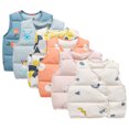 thumbnail image 1 of Esaierr Toddler Baby Down Puffer Vest for Boys Girls Printed Warm Down Waistcoats Newborn Winter Puffer Sleeveless Jacket 3M-4Y, 1 of 7