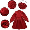 thumbnail image 1 of Esaierr Toddler Baby Girls Sweater Dress Winter Dresses Knit Princess Casual Dresses Fall Warm Outfit for 1-6Y, 1 of 5