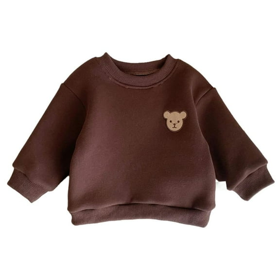 Esaierr Toddler Baby Newborn Pullover Sweatshirt for Boys Girls,Girls Tops Kids Sweat Shirts Sweatshirt Thickened Warm Crewneck Sweatshirt for 3M-24M
