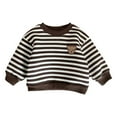 thumbnail image 1 of Esaierr Toddler Baby Newborn Pullover Sweatshirt for Boys Girls,Girls Tops Kids Sweat Shirts Sweatshirt Thickened Warm Crewneck Sweatshirt for 3M-24M, 1 of 5