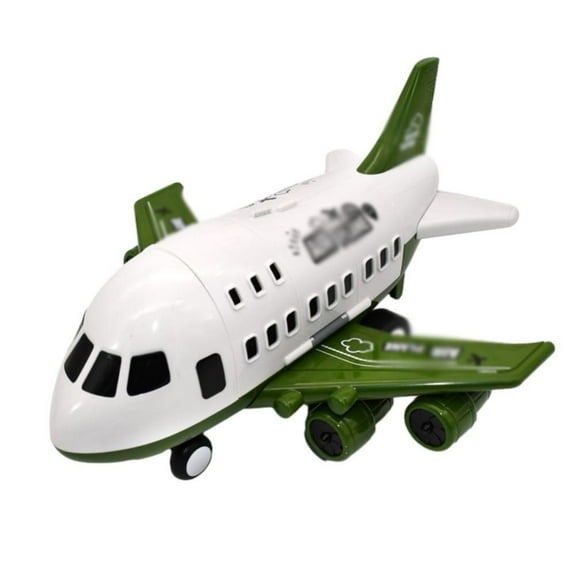 Esaierr Toddler Baby Plane for Boys Girls,Plastic Inertia Plane Car Large Passenger Plane Model Kids Toy Airplane 7PCS
