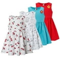 thumbnail image 1 of Esaierr Toddler Baby Sleeveless Printed Dresses Kids Flower Girls Spring Summer Princess Dresses Cotton Party Dress for Girls 6 Months-6 Years, 1 of 9