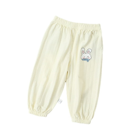 Esaierr Toddler Boy Girl Casual Basic Plain Soft Pant 6M-5T Baby Summer Fall Comfy Cotton Linen Bloomers Pants